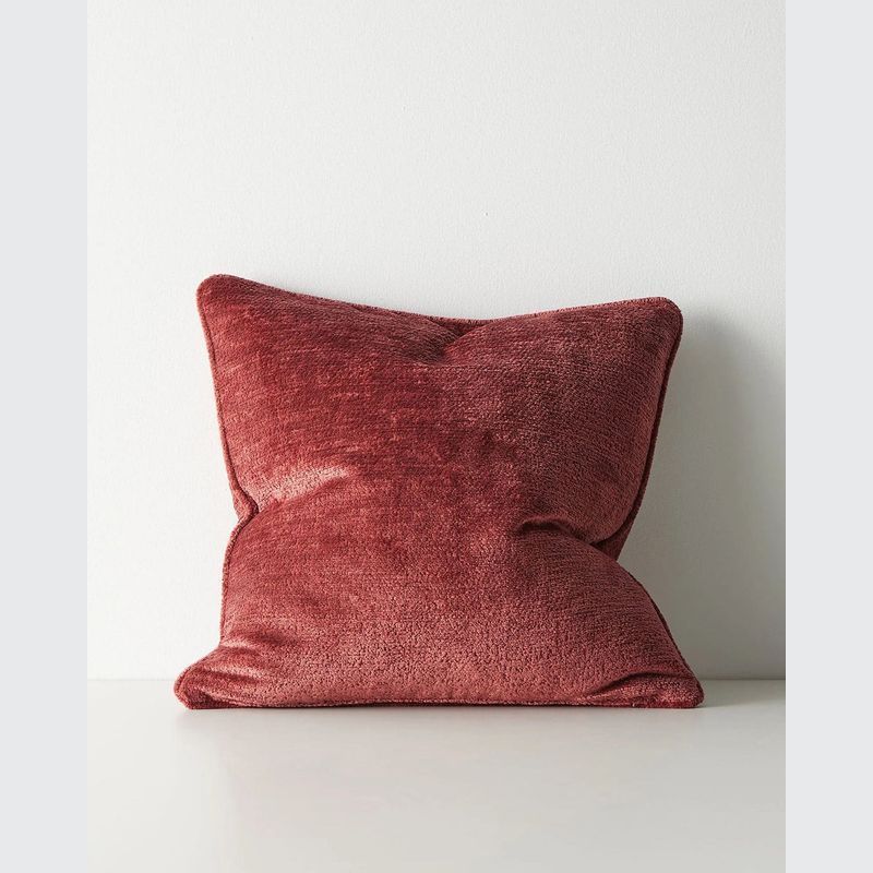Weave Home Tempo Cushion - Ruby | 50 x 50cm