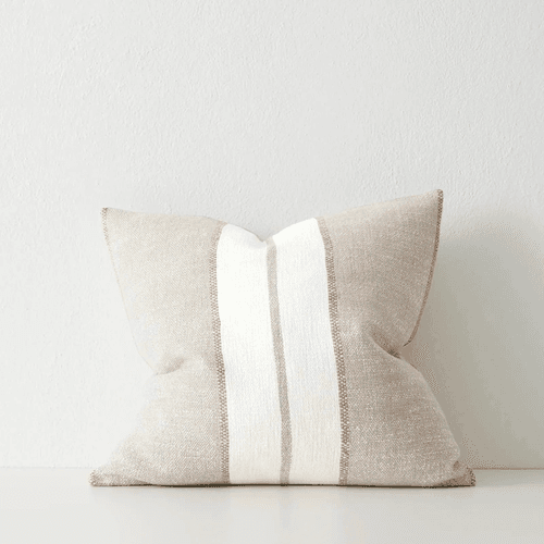 Weave Home Ottavio Cushion - Earth | Textured Stripe