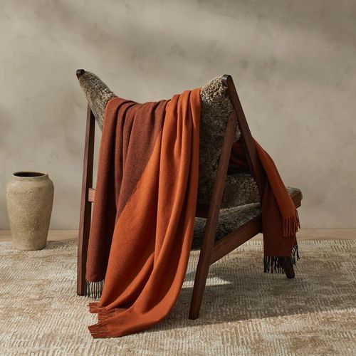 Weave Home Fiord Throw - Spice | 100% Wool