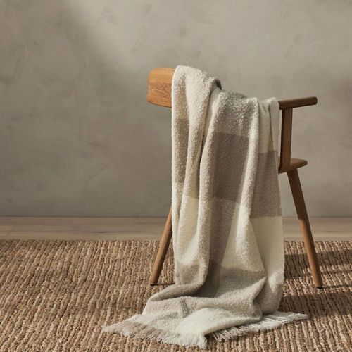 Weave Home Havelock Throw - Natural | NZ Wool
