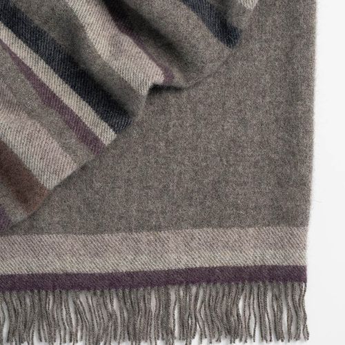 Weave Home Lawrence Throw - Mulberry | 100% Wool | Large Size