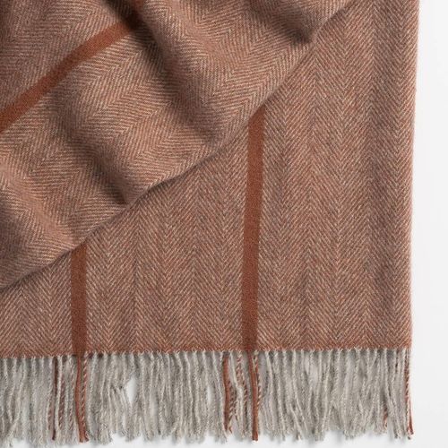 Weave Home Mosgiel Throw - Earth | 100% Wool