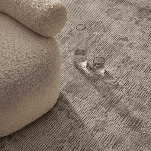 Weave Home Glebe Rug - Silver | Wool and Viscose | 2m x 3m