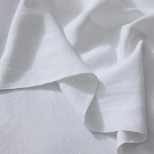Ravello Linen Flat Sheet - White | Weave Home