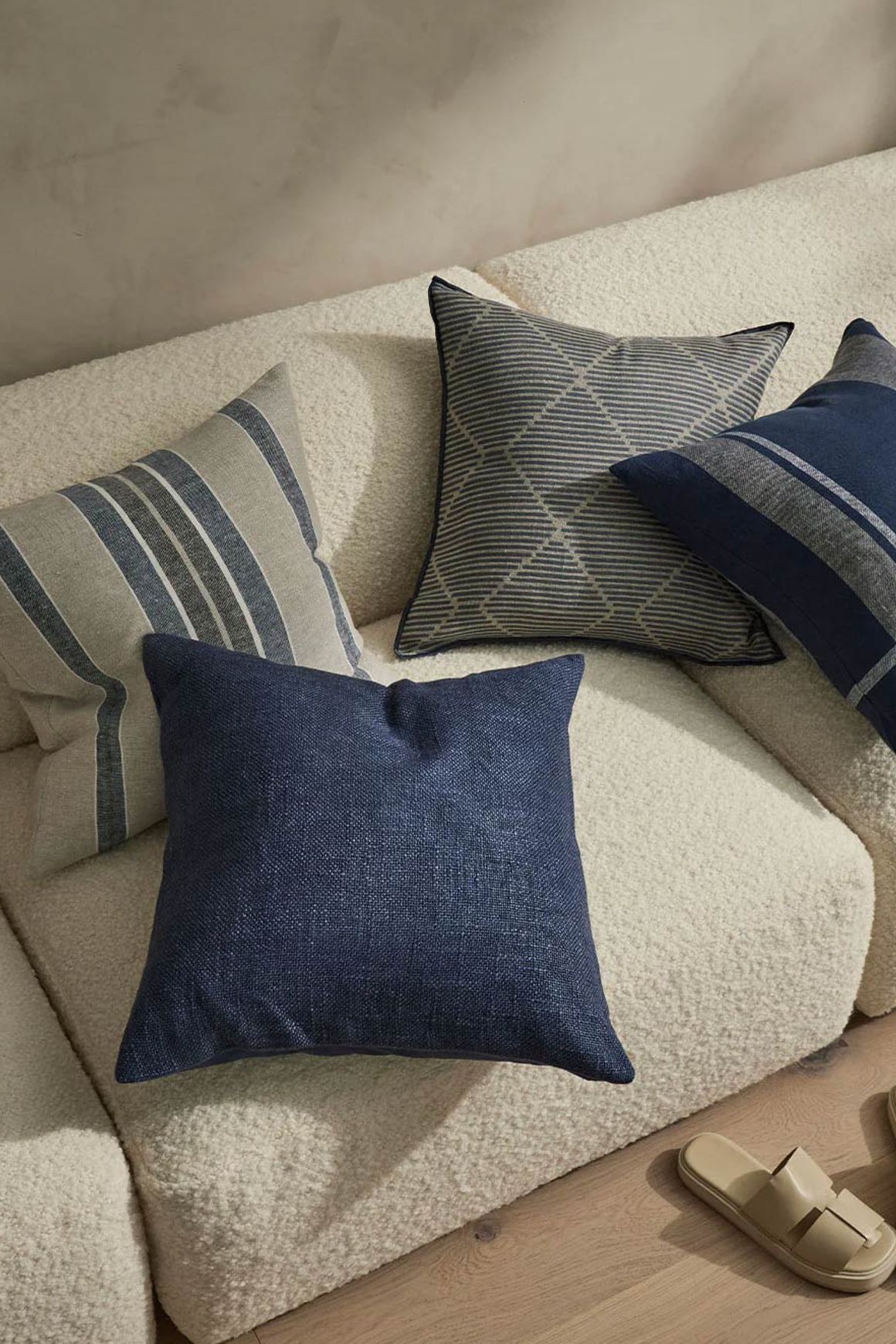 Weave Home Domenica Cushion - Denim | 50 x 50cm