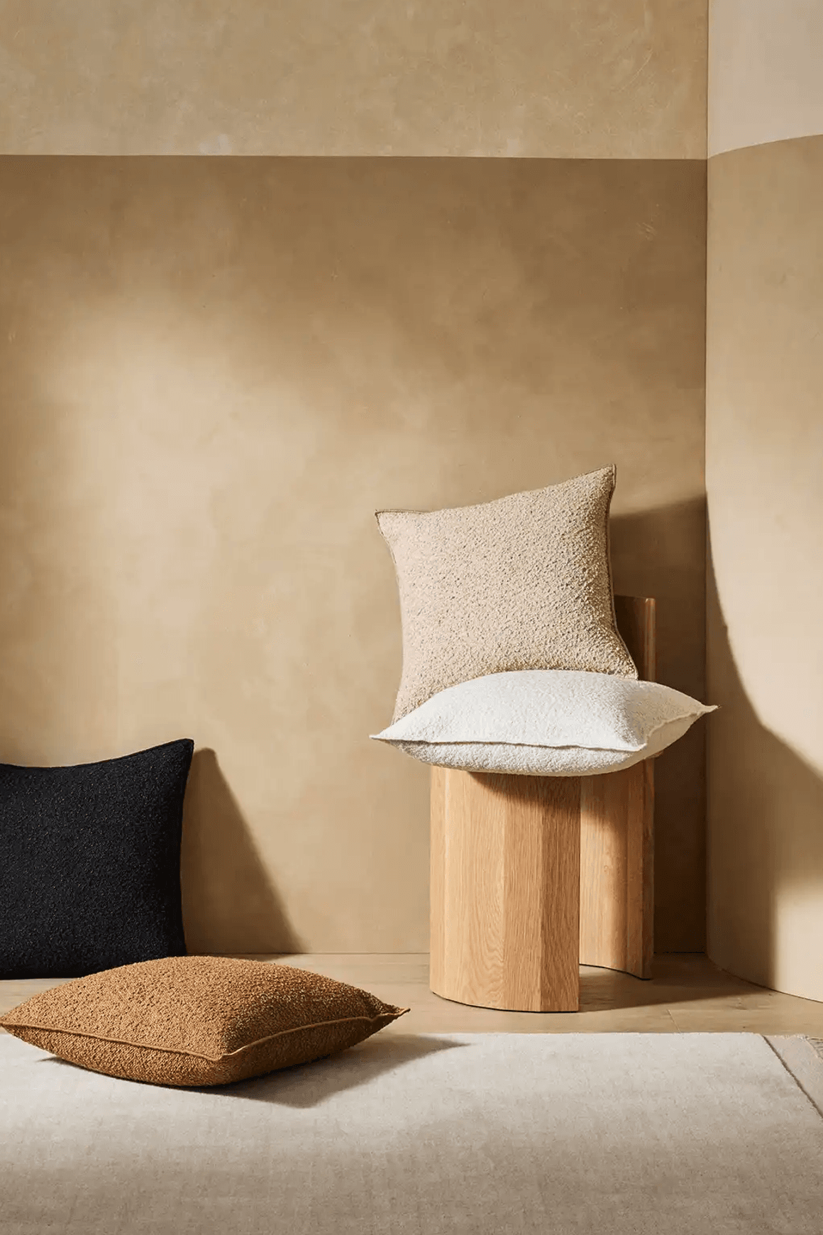 Weave Home Silvio Floor Rug - Ecru | NZ Wool | Two Sizes