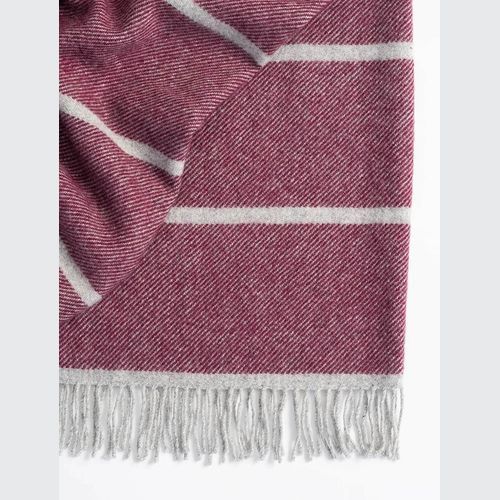 Weave Home Hellister Throw Blanket - Mulberry | 100% Wool