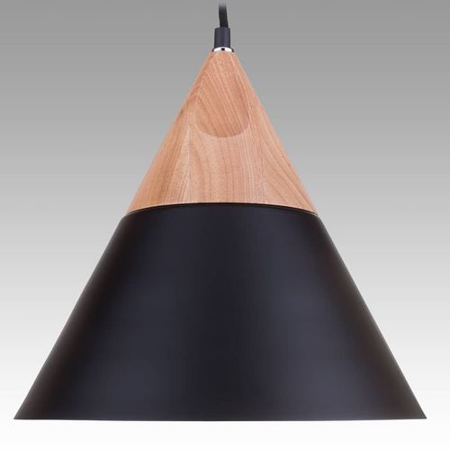 Wood Series Pendant - Cone (Black)