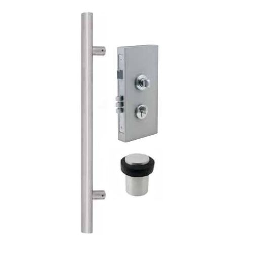Zanda Round Pull Handle 600mm and Lock Kit Combo 1232SS