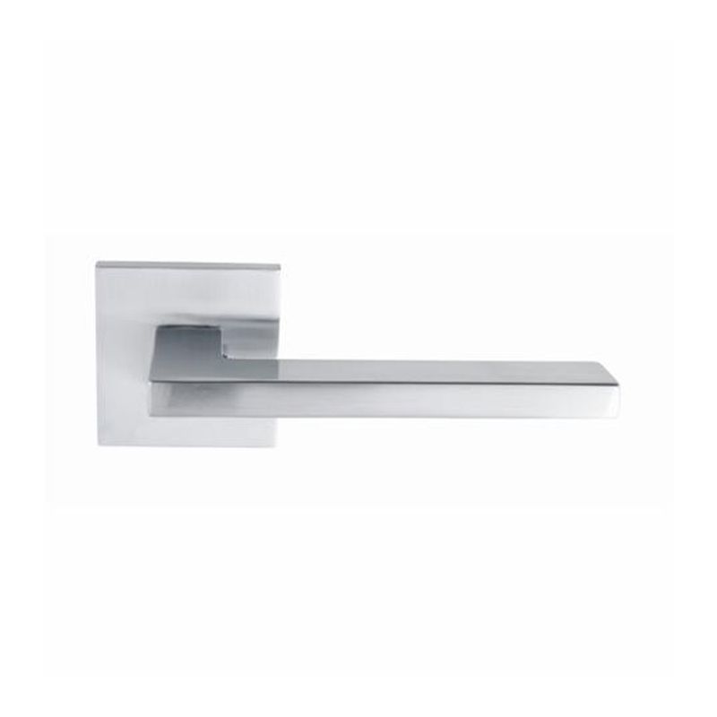 Zanda Matrix Door Handle Lever Set Satin Chrome
