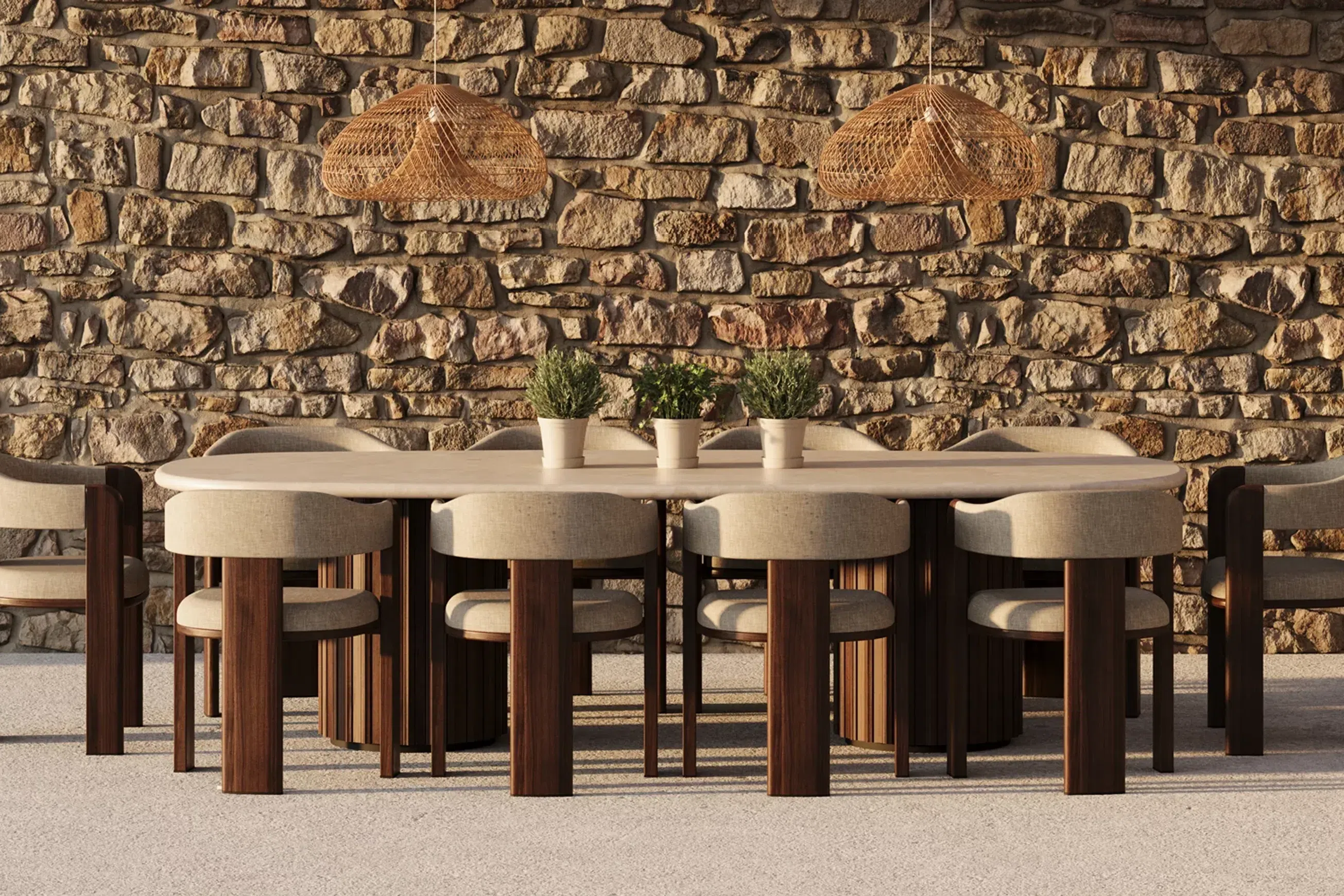 Zante Oval Dining Table