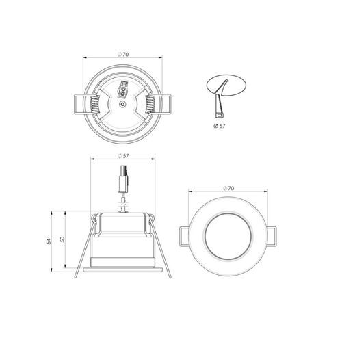 ZELA Fire Rated Fixed Downlight
