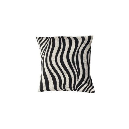 Zebra Black & White Batik Cushion