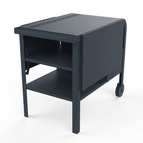 ZiiPa Fredda Deluxe Garden Trolley with Side Tables - Slate/Ardoise