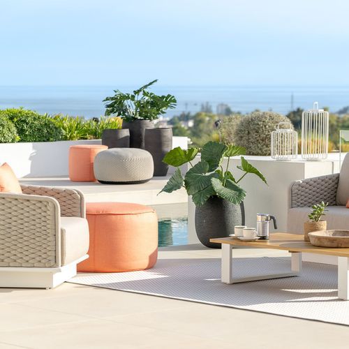 Acri 3pc Rope Outdoor Lounge Setting
