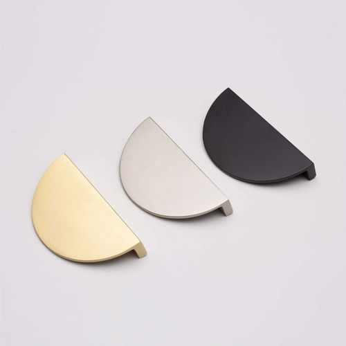 KT&CO Kitchen drawer handles luna pull half moon Albany Matt black / brushed brass /Brushed nickel