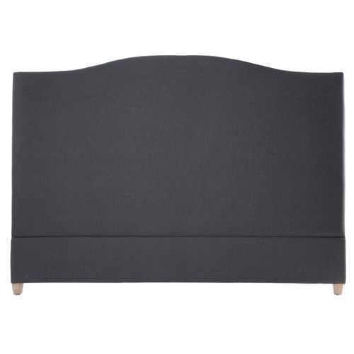 Annabel Linen Headboard In Grey - King