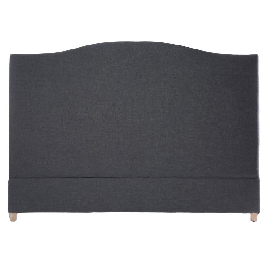 Annabel Linen Headboard In Grey - King