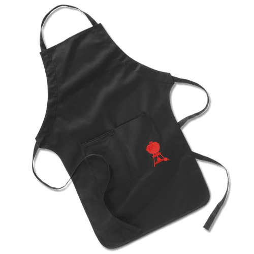 Barbecue Apron with Red Kettle Motif