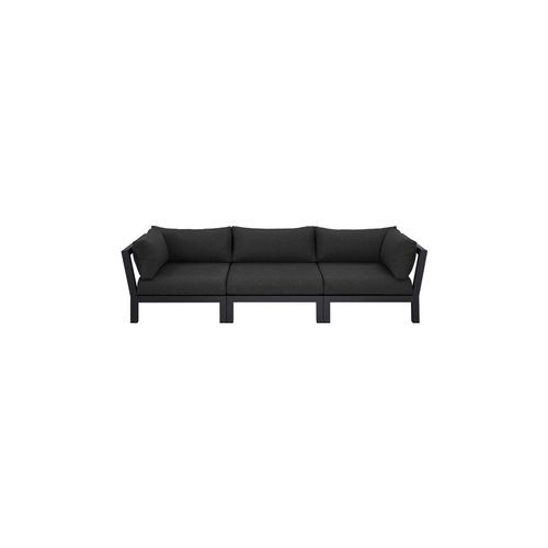 Newport Aluminium Outdoor Armless Sofa Set - 3 Seat