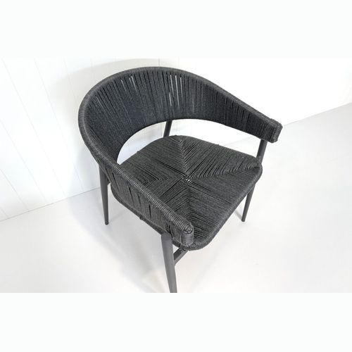 Bali Rattan Dining Chair - Charcoal