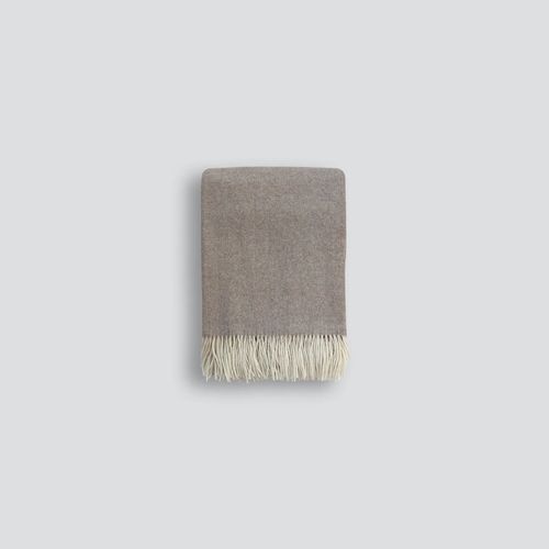 Baya Bambina Throw Blanket - Walnut | Merino Wool and Cashmere
