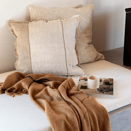 Baya Frankton Linen Cushion - Sand