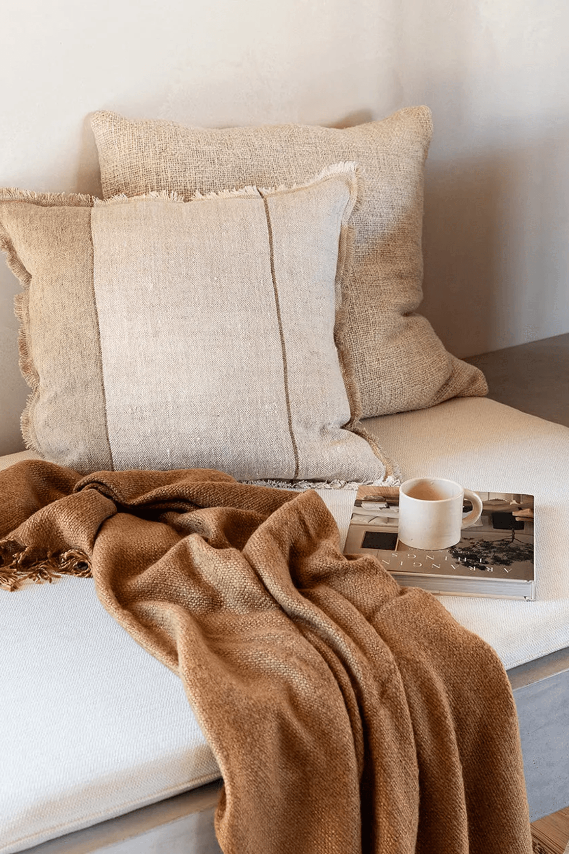 Baya Frankton Linen Cushion - Sand
