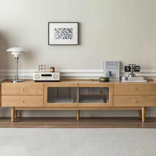 Beverley Natural Solid Oak Tv Unit