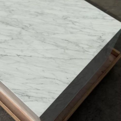Block Coffee Table - Carrara Marble - Large | Natural Stone Co.