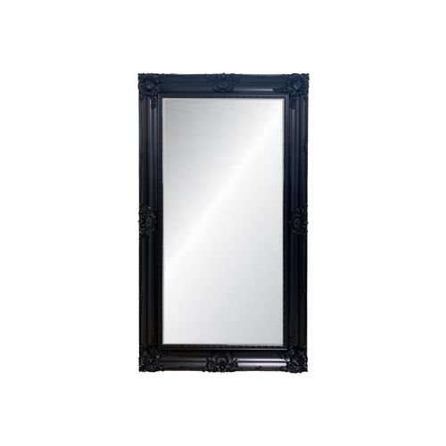 Black Ornate Bevelled Mirror