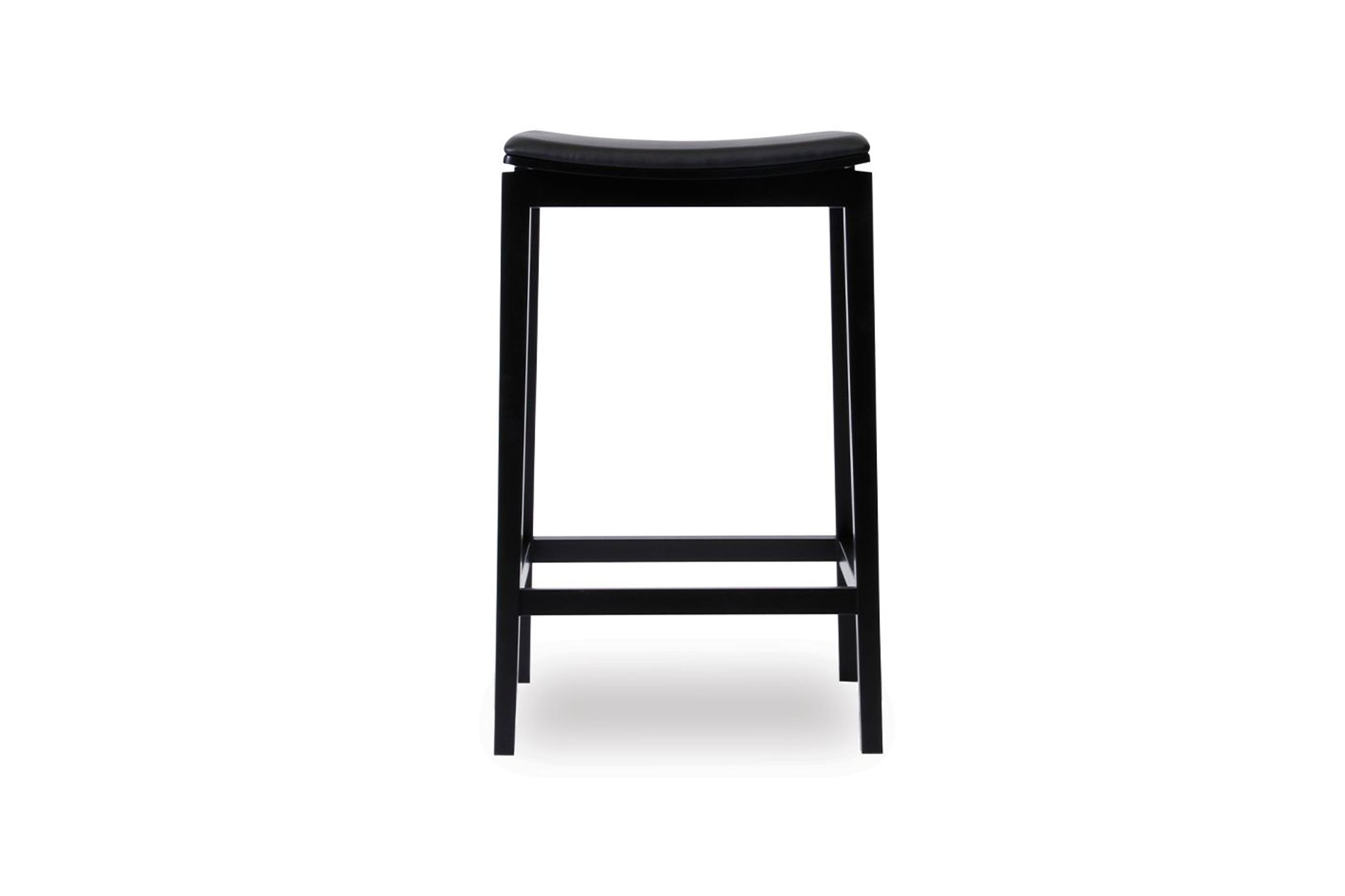Stockholm Kitchen Stool - Black Stain - by TON