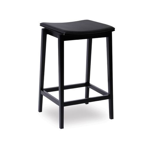 Stockholm Kitchen Stool - Black Stain - by TON