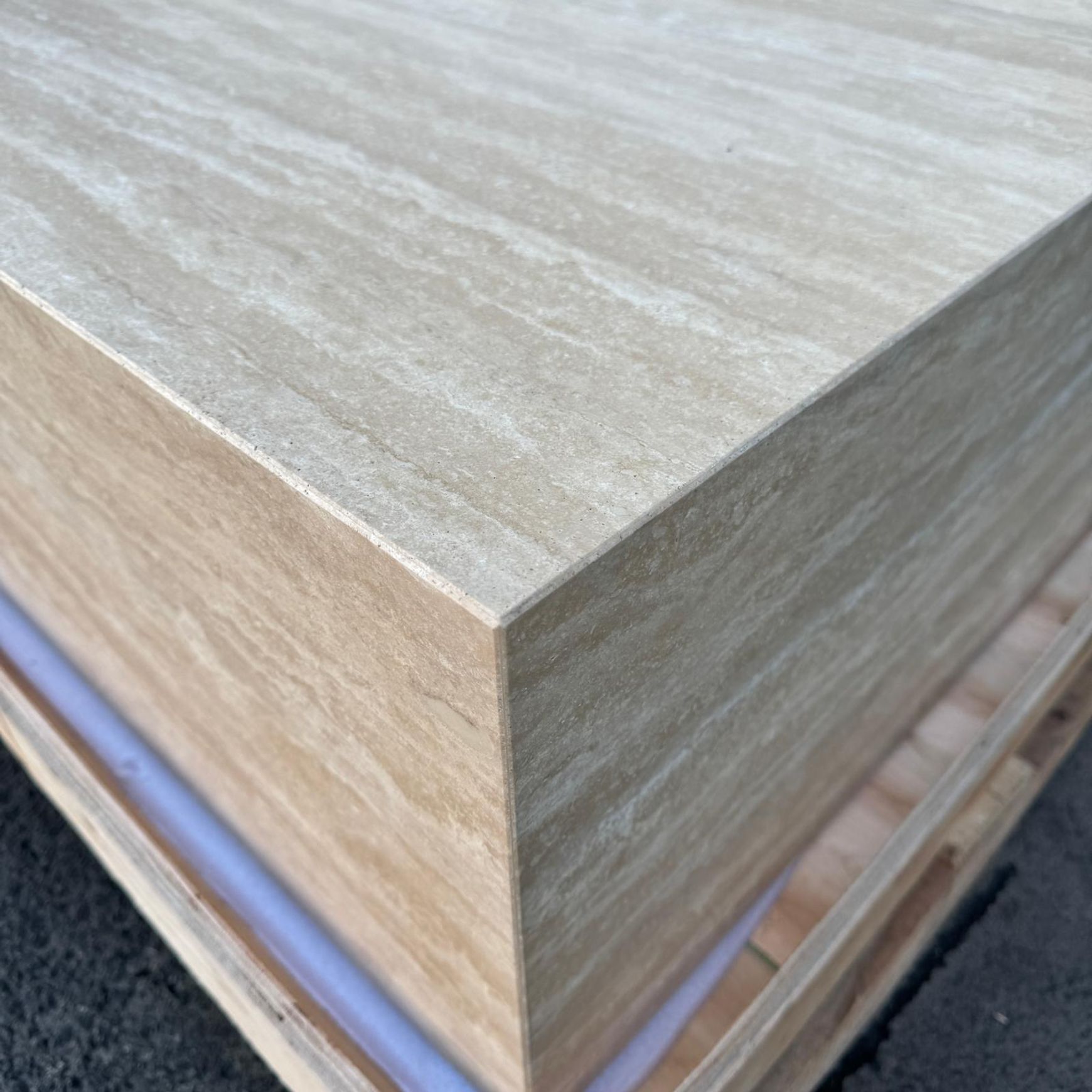 Block Coffee Table - Travertine