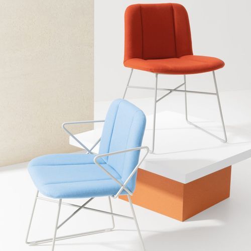 Hippy Chair with Arms - Sled Base