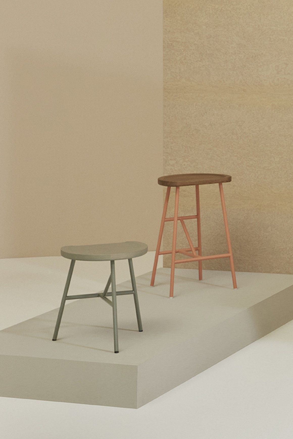 Puccio Wooden Low Stool