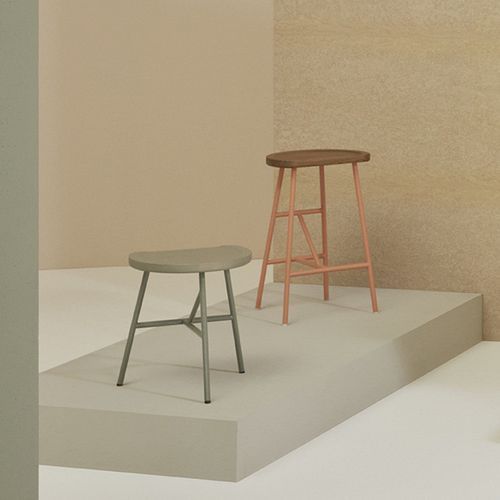 Puccio Wooden Low Stool