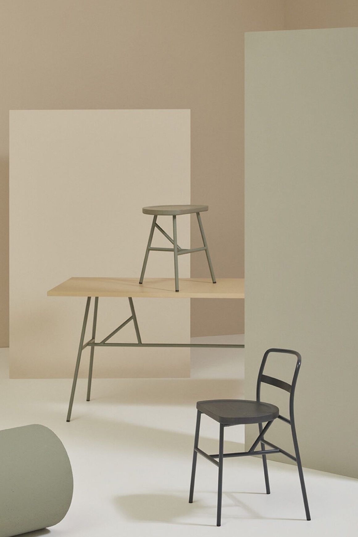 Puccio Wooden Low Stool