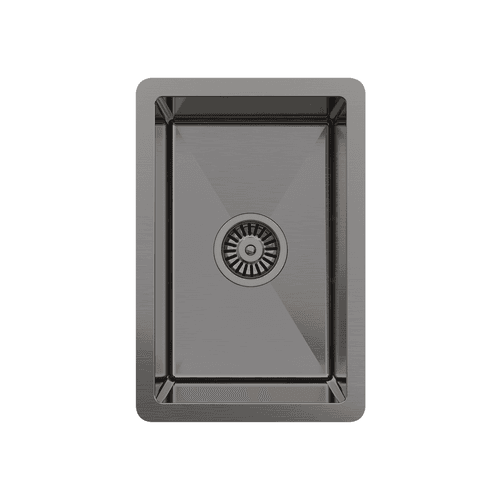 Brushed Gunmetal Penny 510x450 Single Bowl Sink