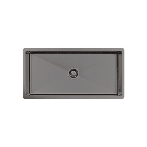 Brushed Gunmetal Seville 900x450 XXLarge Single Bowl Sink