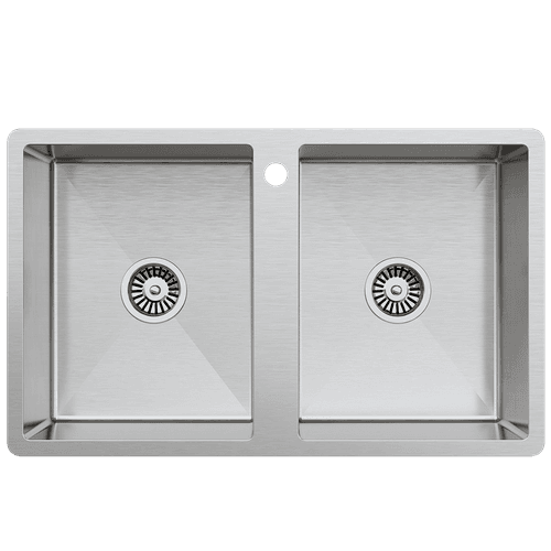 Jack 820x500 Double Bowl Tap Landing Sink
