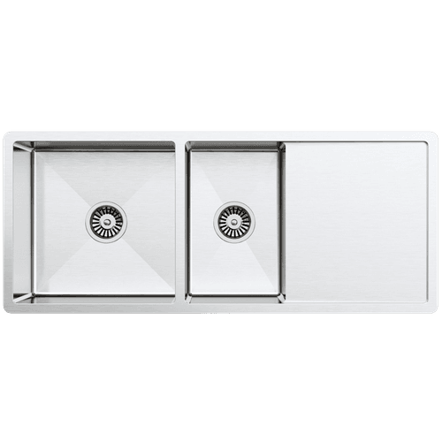 Logan 1075x450 Single & Qtr Bowl with Drain Board Sink