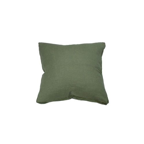 Essential Fern Linen Velvet Gusset Cushion 60x60