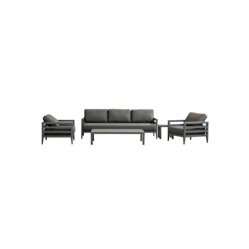 Capri 5pc Lounge Set - Charcoal