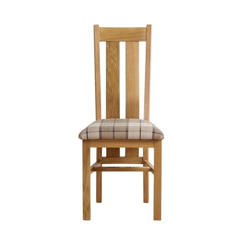 Solid Oak Dining Chair Fabric Pad