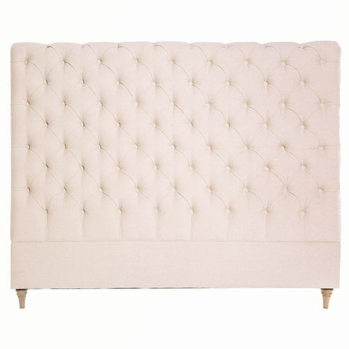 Charlotte Linen Headboard In Natural - King