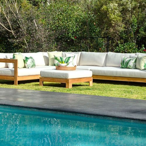 Coast 8 Seater Teak Outdoor Modular Lounge Setting