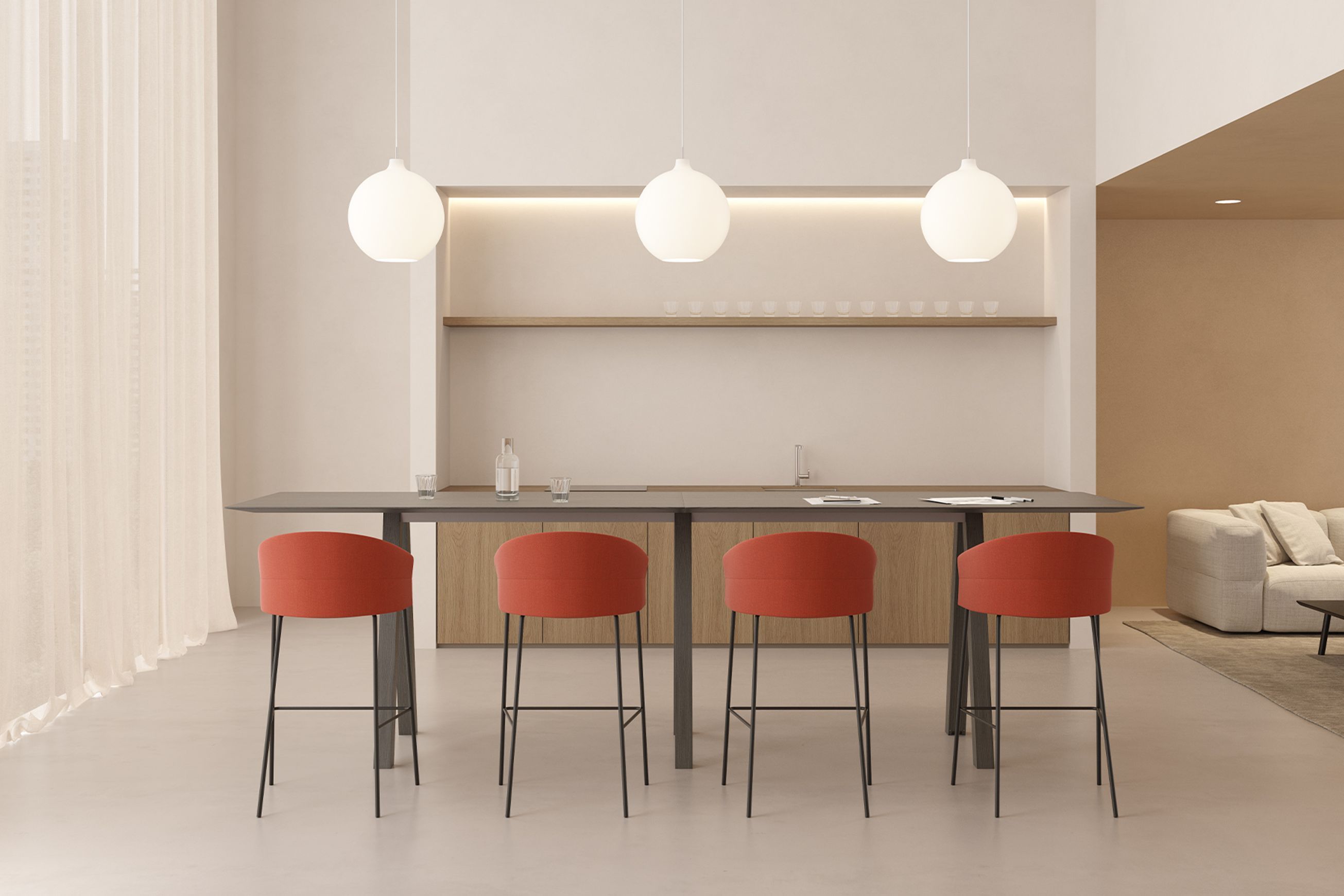 Copa Bar Stool - Fixed