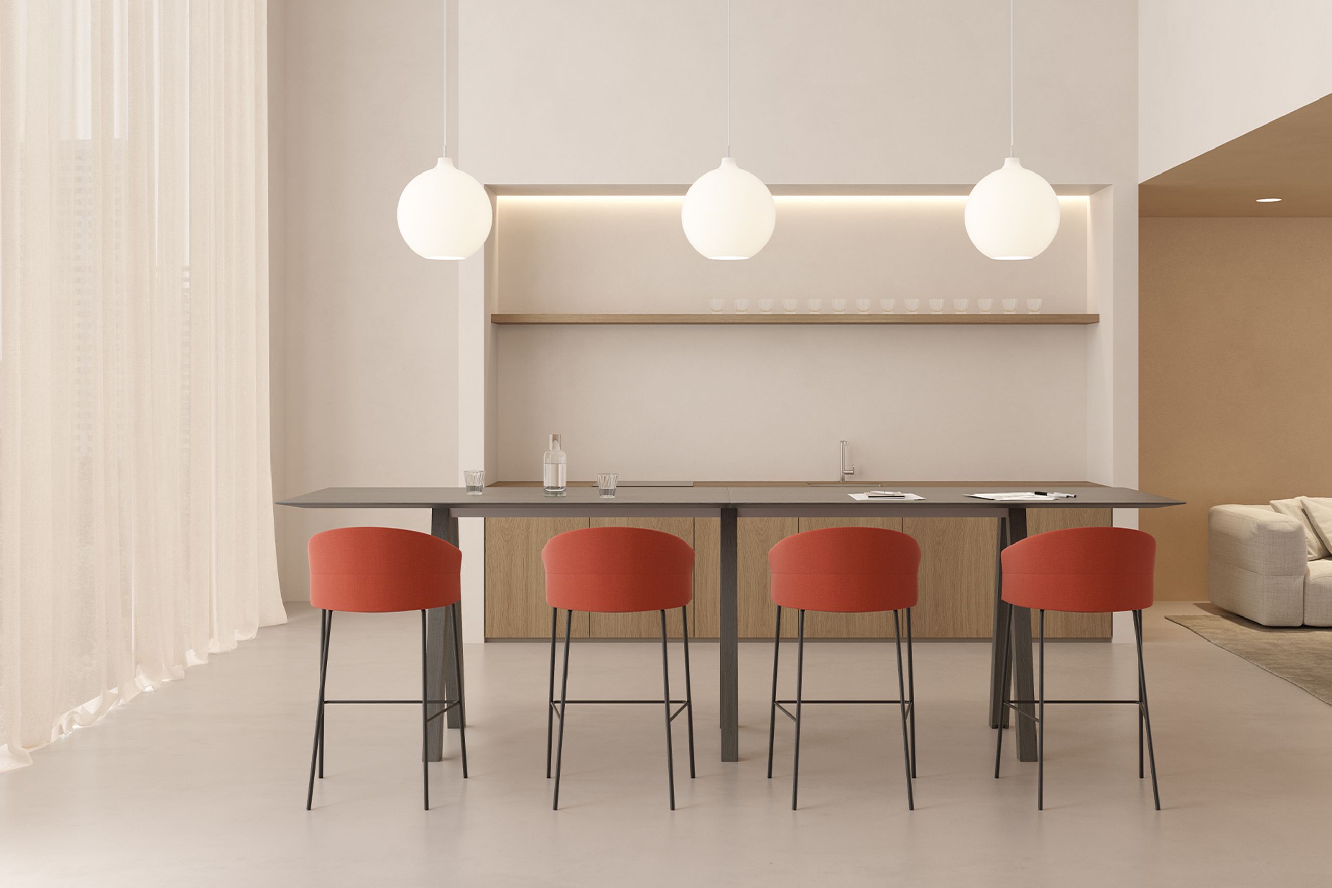 Copa Counter Stool - Fixed