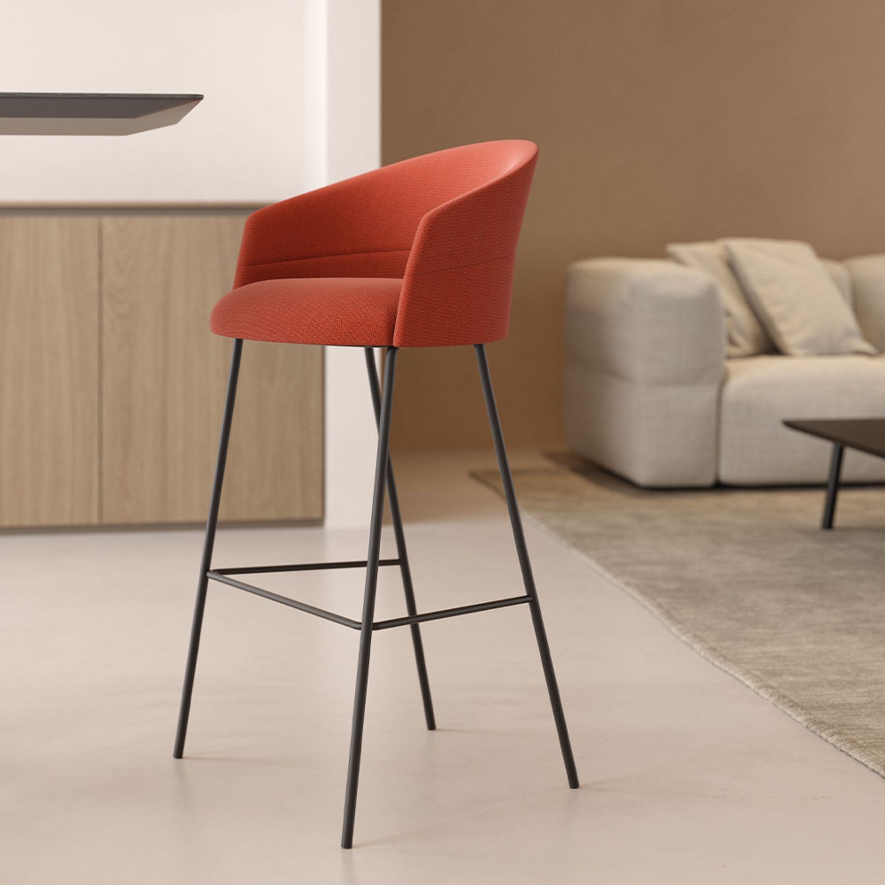 Copa Bar Stool - Fixed